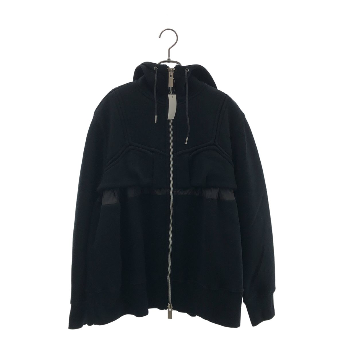 sacai / サカイ | 2022AW | Sweat Zip Up Blouson / スウェット ジップアップ ブルゾン ジャケット | 4 | ブラック | レディース
