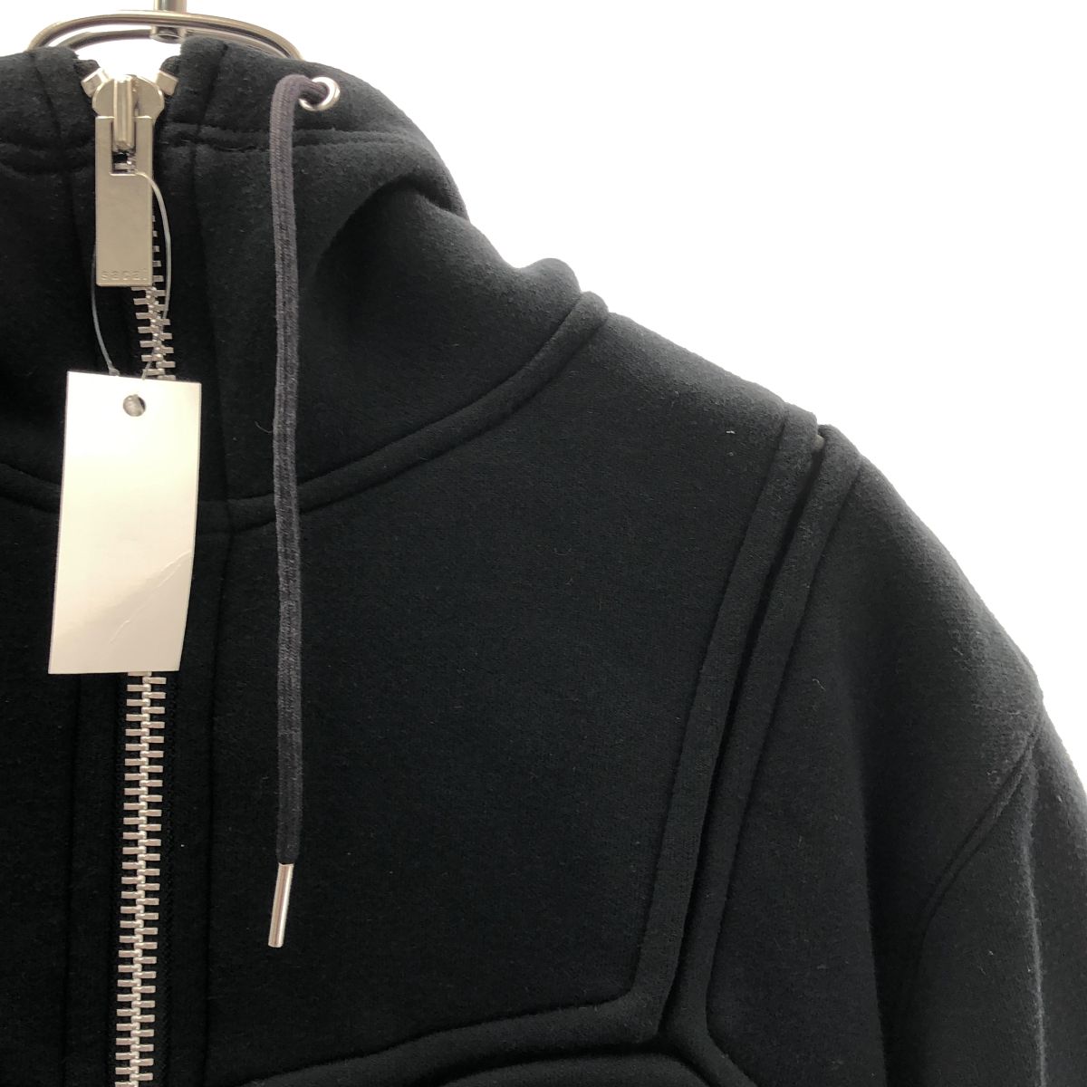 sacai / サカイ | 2022AW | Sweat Zip Up Blouson / スウェット ジップアップ ブルゾン ジャケット | 4 | ブラック | レディース sacai / サカイ | 2022AW | Sweat Zip Up Blouson / スウェット ジップアップ ブルゾン ジャケット | 4 | ブラック | レディース