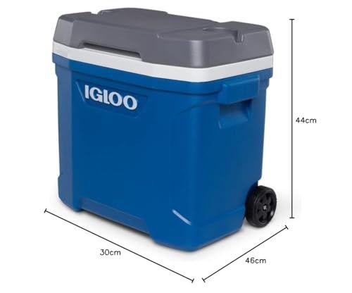 【迅速に発送】igloo(イグルー) クーラーボックス ハンドル・キャスター付き LATITUDE 30 ROLLER 約28L ラティテュード ローラー アウトドア キャンプ レジャー 釣り インディゴブルー 60396