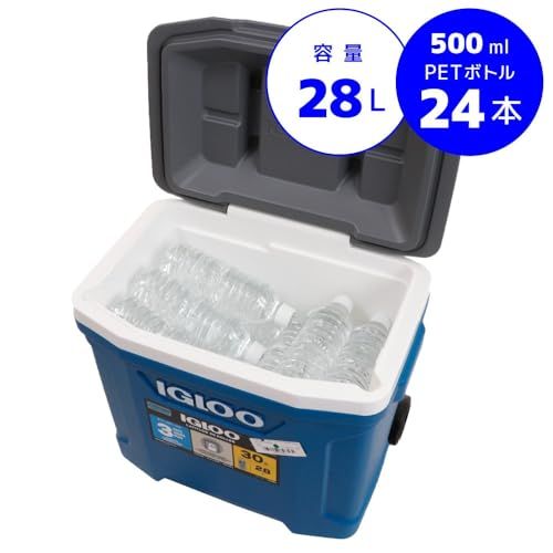 【迅速に発送】igloo(イグルー) クーラーボックス ハンドル・キャスター付き LATITUDE 30 ROLLER 約28L ラティテュード ローラー アウトドア キャンプ レジャー 釣り インディゴブルー 60396