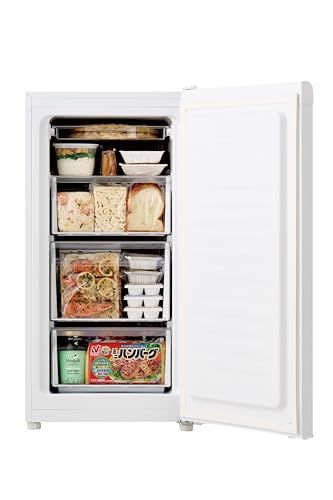 【迅速に発送】ハイアール(Haier) 冷凍庫 102L 幅50cm 前開き 急冷凍 直冷式 セカンド冷凍庫 省エネ 耐熱性能天板 ホワイト JF-HSU10A(W)