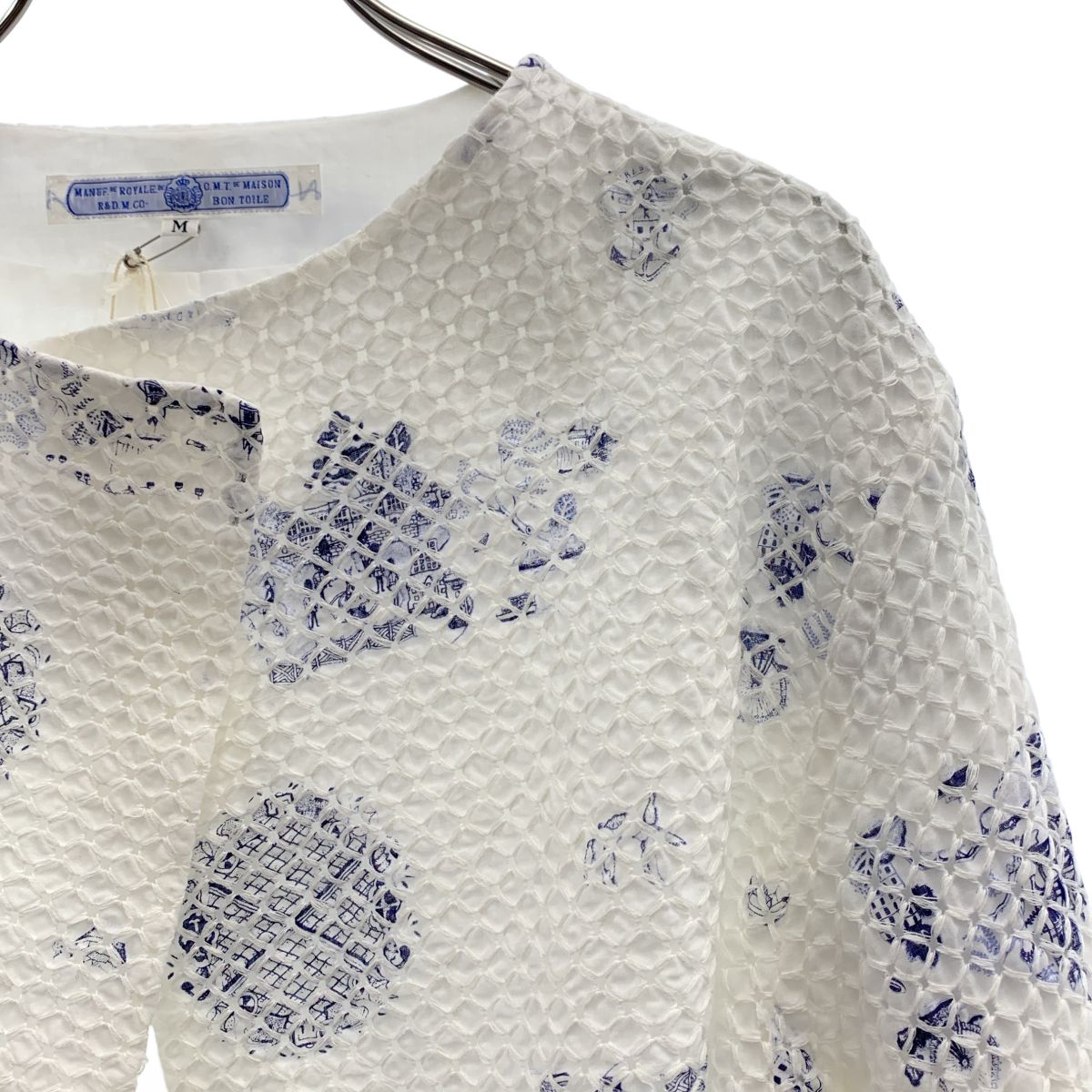 【美品】 R&D.M.Co / オールドマンズテーラー | TRELLIS C.S BOLERO JACKET / コットン トレリス ボレロジャケット | M | ホワイト | レディース