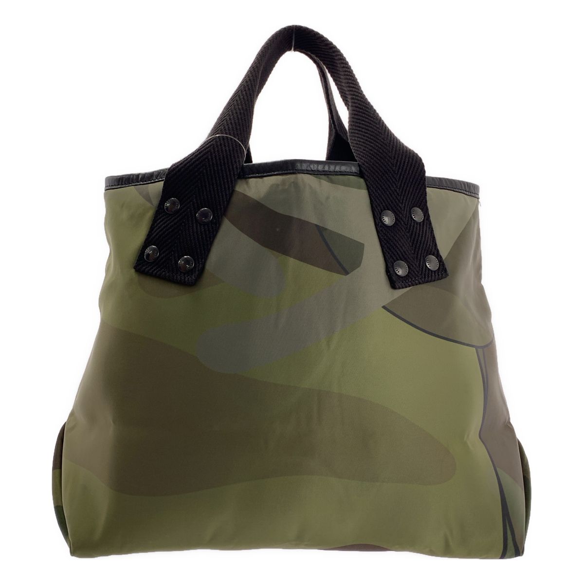 【美品】 sacai / サカイ | 2021AW | × KAWS / カウズ / Tote Medium / カモフラージュ トートバッグ ミディアム | OS | カーキ | レディース