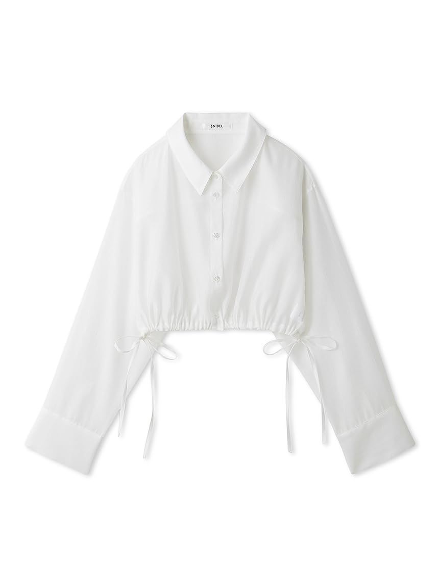 新品 [スナイデル] シアーシャツ SWFB252091 レディース WHT Free Size