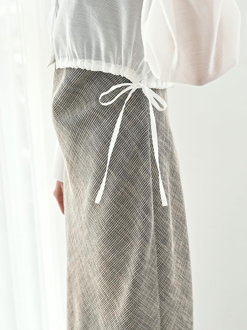 新品 [スナイデル] シアーシャツ SWFB252091 レディース WHT Free Size