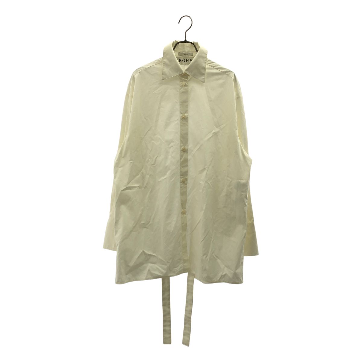 ROHE / ロヘ | 2024SS | Open back shirt / コットン オープンバックシャツ | 36 | アイボリー | レディース