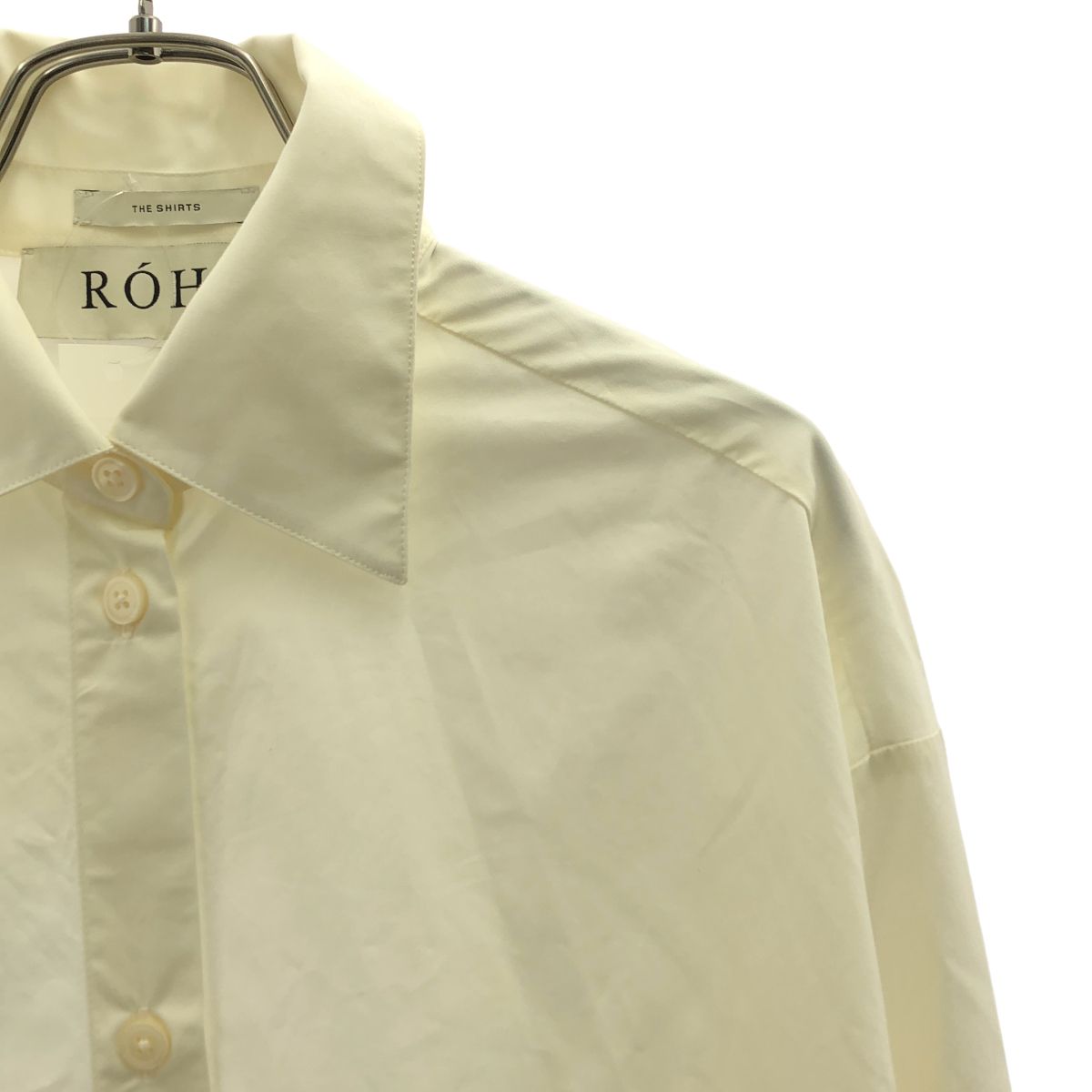 ROHE / ロヘ | 2024SS | Open back shirt / コットン オープンバックシャツ | 36 | アイボリー | レディース