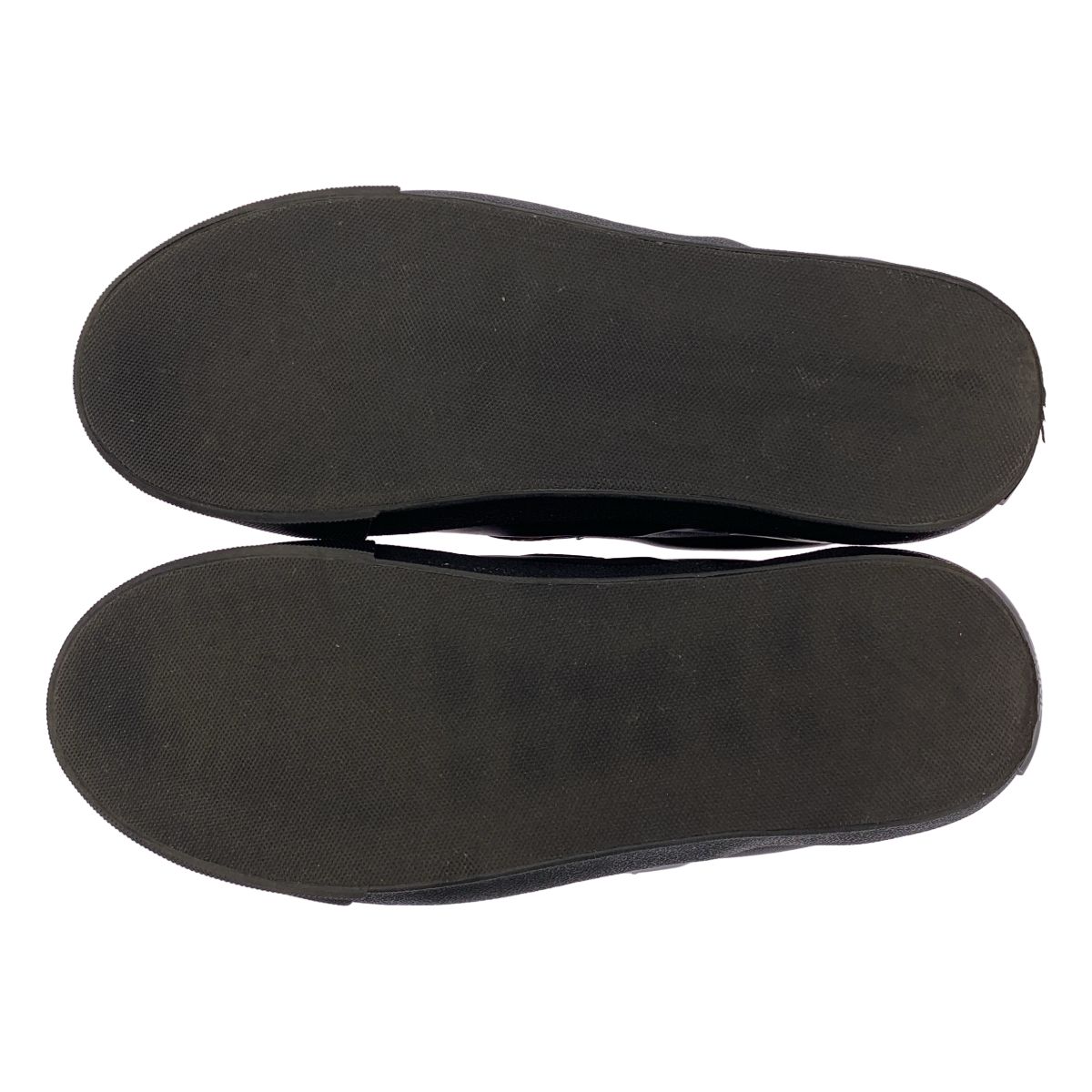 【美品】 COMME des GARCONS HOMME / コムデギャルソンオム | Steer Slip OnSneakers / レザー ロゴ スリッポン シューズ | 8 | ブラック | メンズ