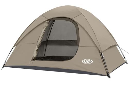 UNP テント 2人用 キャンプ ソロテント 1-2人用 携帯超軽量 コンパクト ドーム型 組み立て式 簡単設営 通気 防風 撥水 ピクニック お花見/防災/登山/釣り対応 4シーズン 収納袋付ry 2952850f