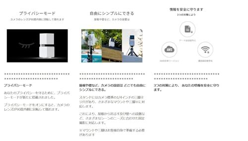アトムテック(ATOM tech) 屋内/屋外兼用の防犯カメラ ATOM Cam Swing(アトムカムスイング) 1080PフルHD 360度回転 Alexa対応 見守りカメラ 監視カメラ ネットワークカメラ ペットカメラ/ベビーモニター 913e5141