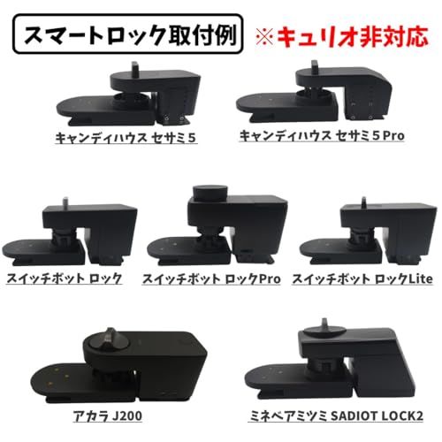 引き戸 戸先 スマートロック用マルチアダプター For (SwitchBot スイッチボット ロック ロックpro ロックプロ ロックUltra ロックウルトラ ロックLite ロックライト CANDYHOUSE キャンディハウス セサミ S 452710df