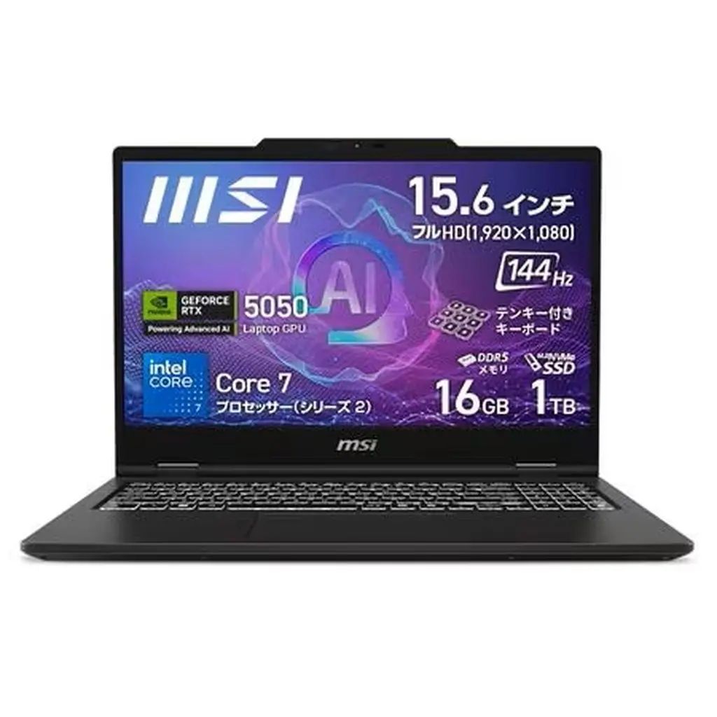 【中古】Windows11ハード 【MSI整備品】ノートPC VenturePro 15 A2RW (ソリッドグレイ) [VENTUREPRO15RWEG5150JP](メーカー3か月保証)