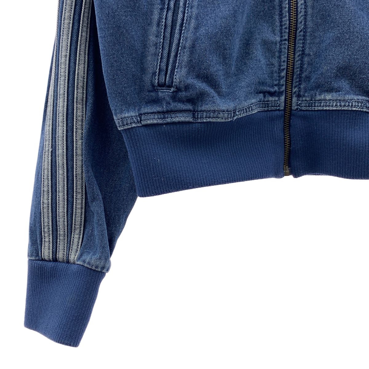 【美品】 adidas / アディダス | アディカラー デニム トラックトップ | S | インディゴ | レディース 【美品】 adidas / アディダス | アディカラー デニム トラックトップ | S | インディゴ | レディース
