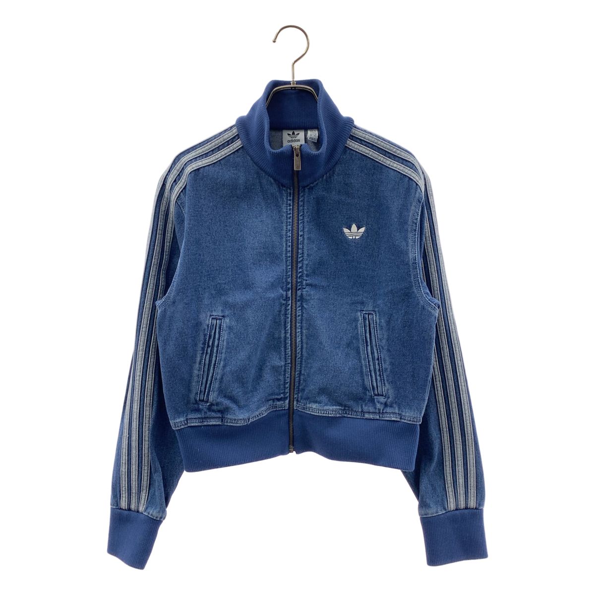 【美品】 adidas / アディダス | アディカラー デニム トラックトップ | S | インディゴ | レディース