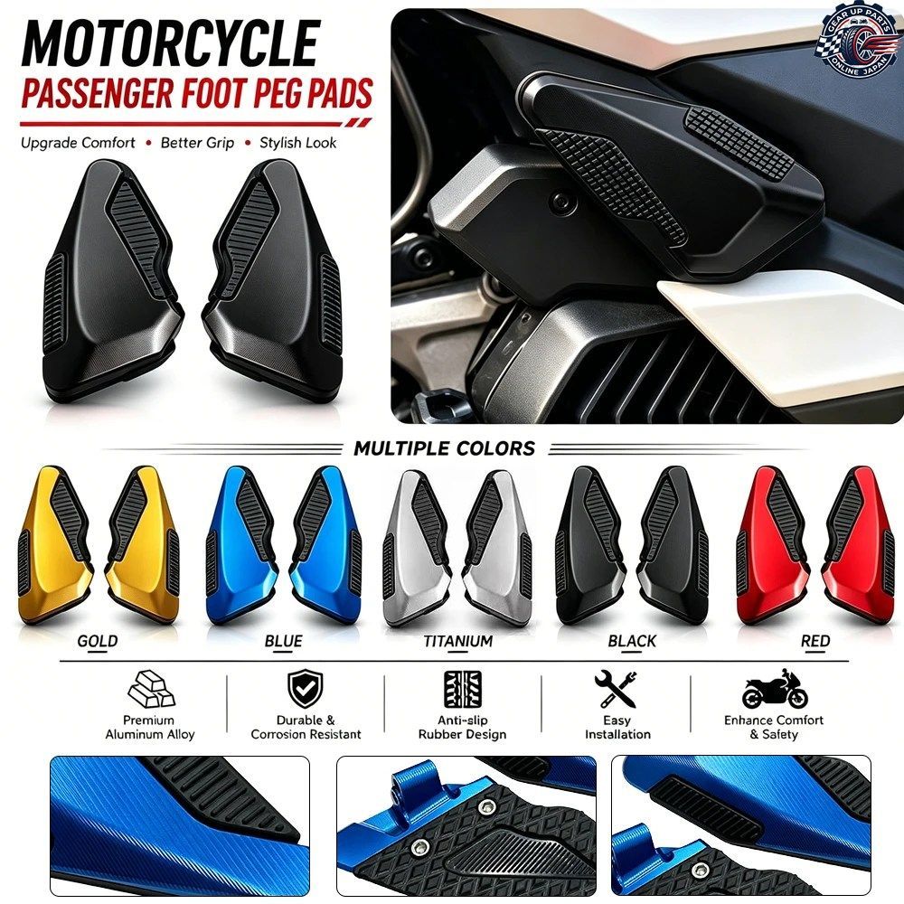 ホンダ PCX125 PCX160 PCX 125 160 2018-2025 オートバイ リアパッセンジャー フットレスト フットペグ ペダル ステップ ホンダ PCX125 PCX160 PCX 125 160 2018-2025 オートバイ リアパッセンジャー フットレスト フットペグ ペダル ステップ