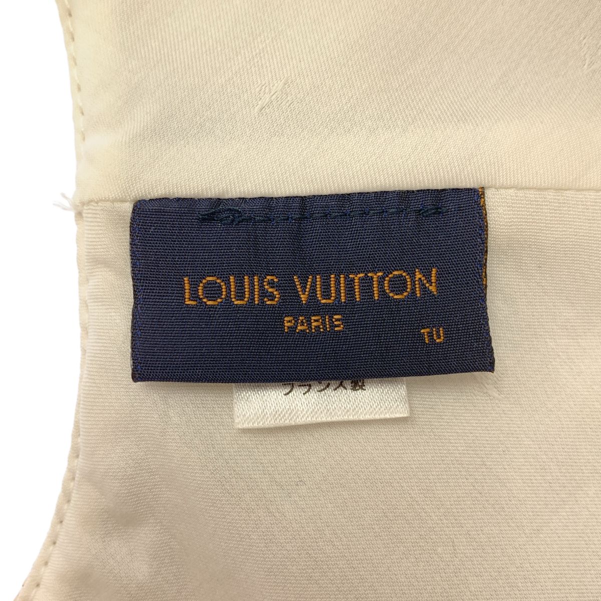 Louis Vuitton / ルイヴィトン | モノグラム アンプラント キャスケット クイル 1.0 レザーキャップ | ホワイト | メンズ