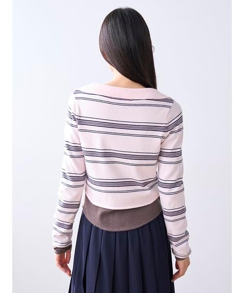 新品 [スナイデル] Sustainaレイヤードニットプルオーバー SWNT255120 レディース LPNK Free Size