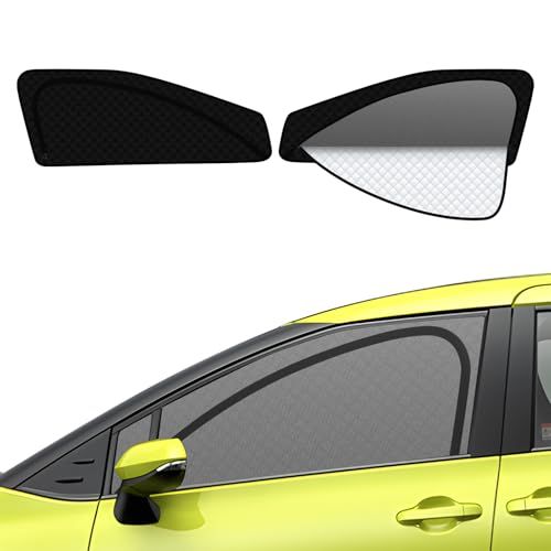 【ハンドルカバー付き】2in1一体式 トヨタ シエンタ 170系 着脱簡単 サンシェード メッシュカーテン マグネット式 換気 H27.7 - R4.8 遮光 サイド用 運転席 助手席 日除け 2枚AR fc9a9280