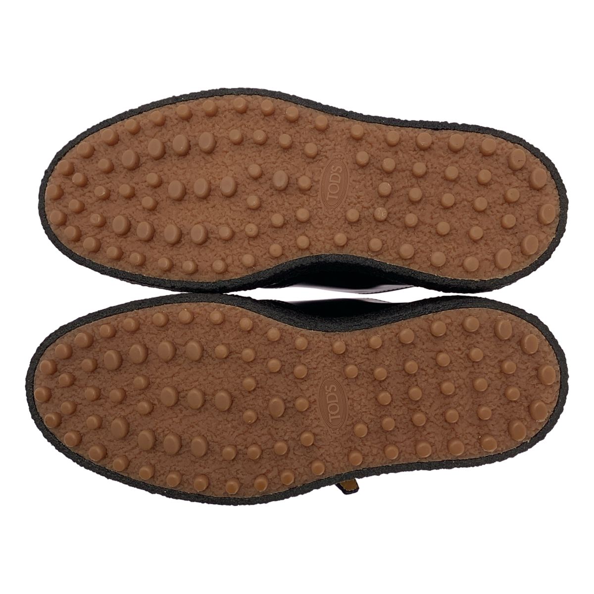 【美品】 TOD'S / トッズ | レザー バイカラー プラットフォーム モカシンローファー | 39 | ホワイト/ブラック | レディース