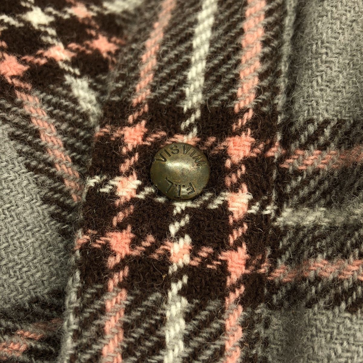 visvim / ビズビム | KERCHIEF DOWN JKT / WOOL CHECK / ウール ダウンジャケット | 1 | グレー | メンズ