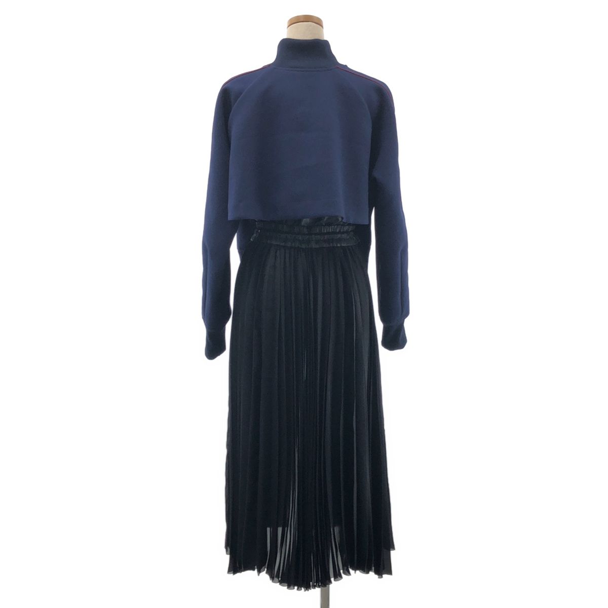 【美品】 sacai / サカイ | 2022AW | Technical Jersey Dress / テクニカルジャージードレス | 1 | ネイビー | レディース