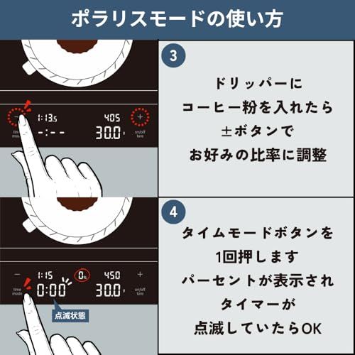 HARIO(ハリオ) コーヒースケール ポラリス ホワイト 計量 はかり 珈琲 プレゼント ギフト 贈り物 CST-2000-W★ 15c6e9ea