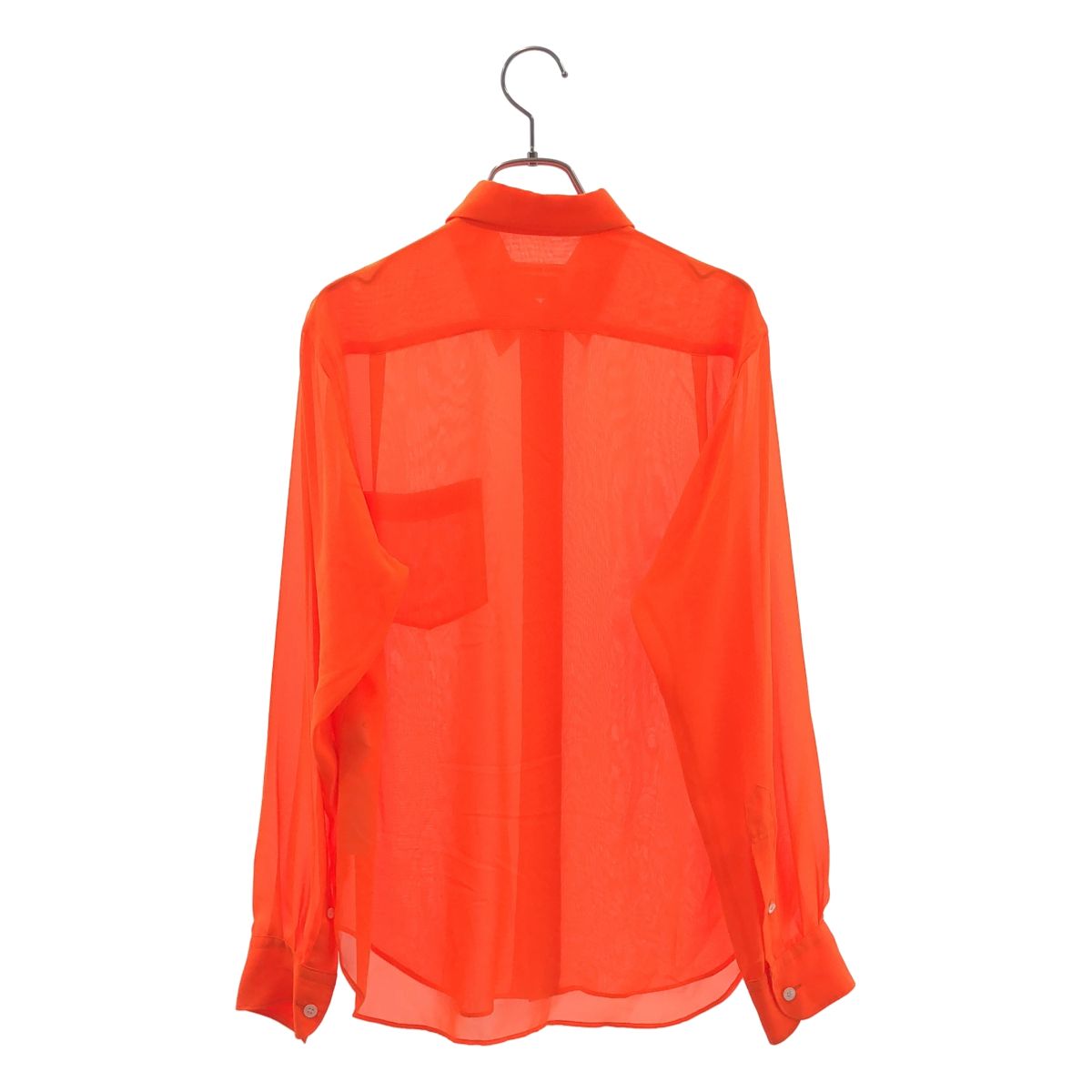 【美品】 JUNYA WATANABE COMME des GARCONS / ジュンヤワタナベ | 2020SS | ポリエステル シアー シャツ ブラウス | XS | オレンジ | レディース 【美品】 JUNYA WATANABE COMME des GARCONS / ジュンヤワタナベ | 2020SS | ポリエステル シアー シャツ ブラウス | XS | オレンジ | レディース