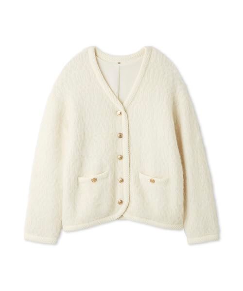 新品 [スナイデル] ファーライクロングニットジャケット SWNJ255146 レディース IVR Free Size