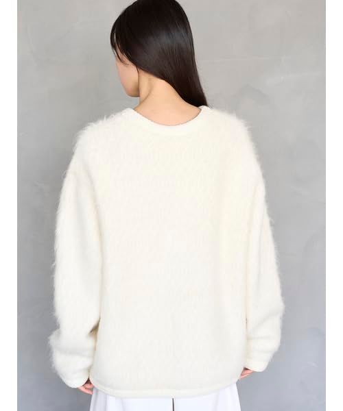 新品 [スナイデル] ファーライクロングニットジャケット SWNJ255146 レディース IVR Free Size