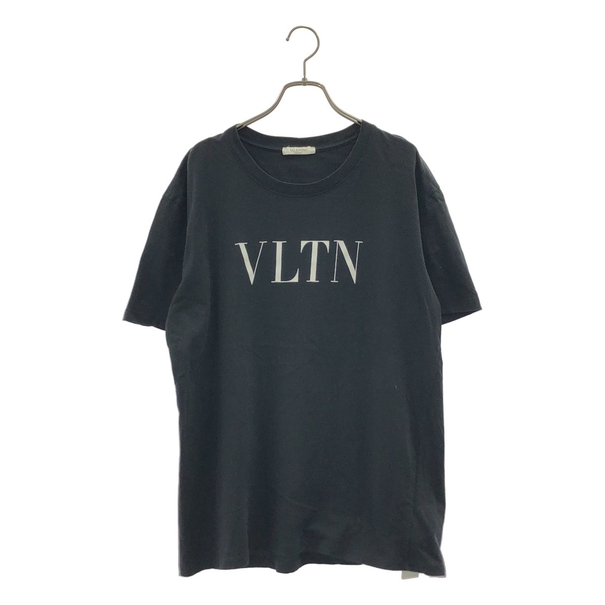 【美品】 VALENTINO / ヴァレンティノ | オーバーサイズ ロゴ Tシャツ カットソー | XL | ブラック | レディース