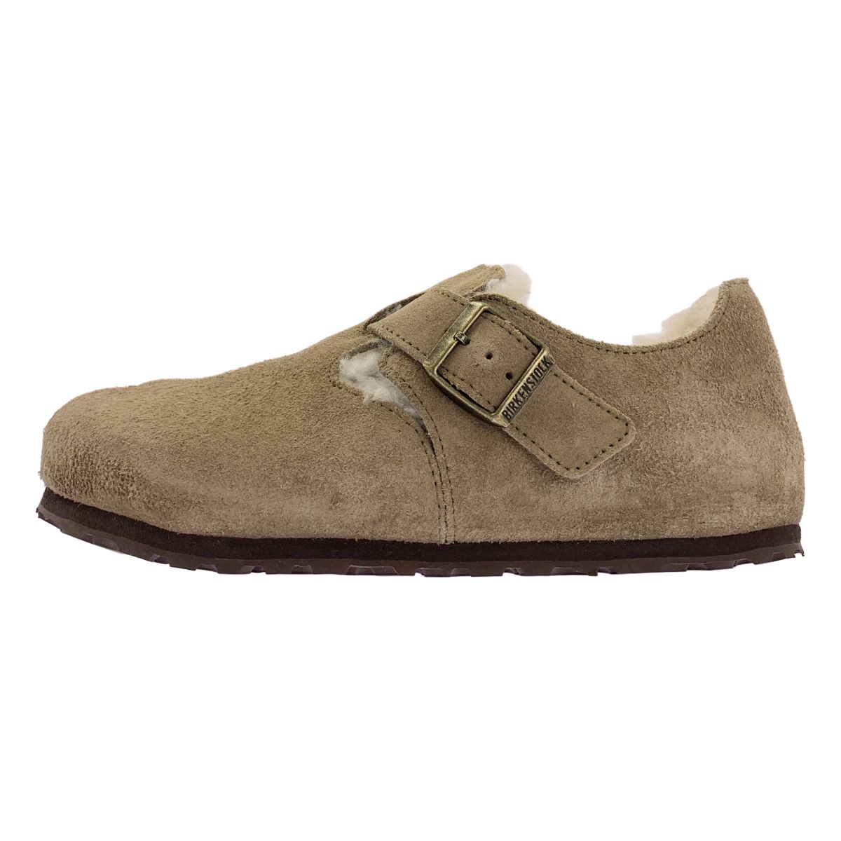 【美品】 BIRKENSTOCK / ビルケンシュトック | London Shearling / ロンドンシアリング スエード シューズ | 37 | ベージュ系 | レディース