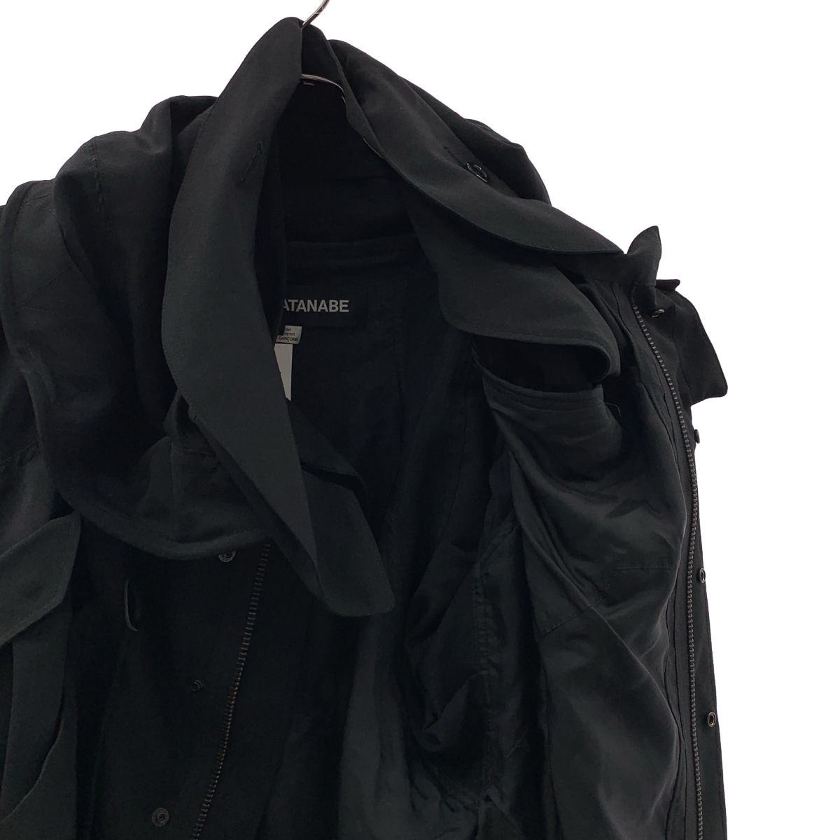 【美品】 JUNYA WATANABE / ジュンヤワタナベ | 2024SS | ウール モヘヤ 再構築 ワンピース | S | ブラック | レディース