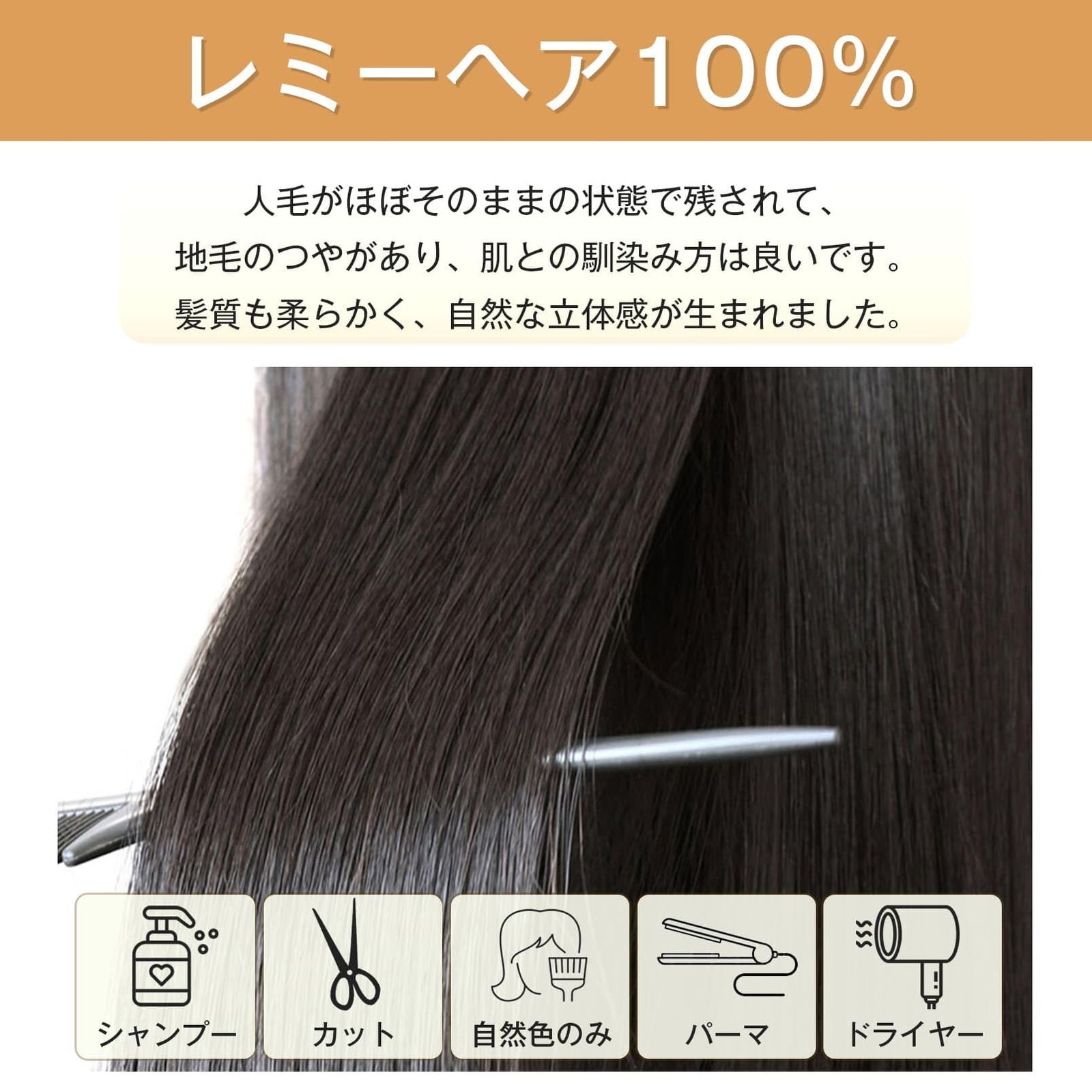 新品 YOYO 部分ウィッグ 人毛100% ヘアピース 広範囲 総手植え 薄毛隠し 頭頂部 増毛 白髪隠し 人工頭皮 医療用 通気性 ネットサイズ12×14cm ぱっつんバング（栗色，25cm）