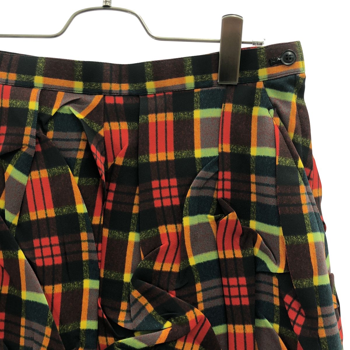 【美品】 TOGA / トーガ | 2024AW | Polyester twill plaid skirt / ポリエステルツイル チェックスカート | 38 | マルチカラー | レディース