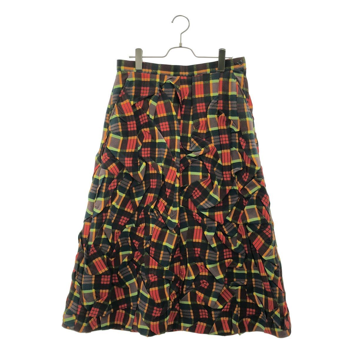 【美品】 TOGA / トーガ | 2024AW | Polyester twill plaid skirt / ポリエステルツイル チェックスカート | 38 | マルチカラー | レディース