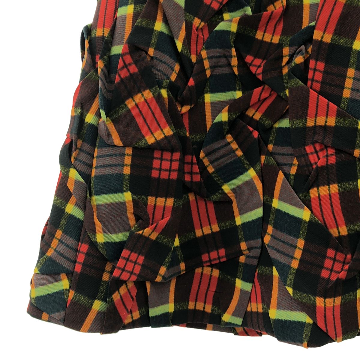 【美品】 TOGA / トーガ | 2024AW | Polyester twill plaid skirt / ポリエステルツイル チェックスカート | 38 | マルチカラー | レディース