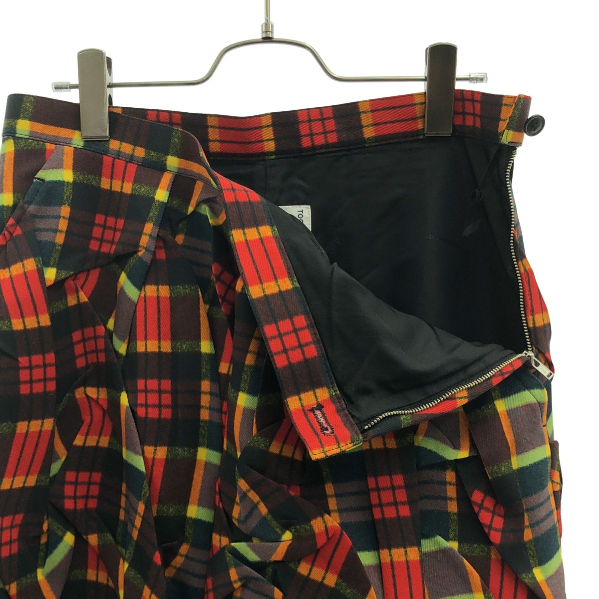 【美品】 TOGA / トーガ | 2024AW | Polyester twill plaid skirt / ポリエステルツイル チェックスカート | 38 | マルチカラー | レディース