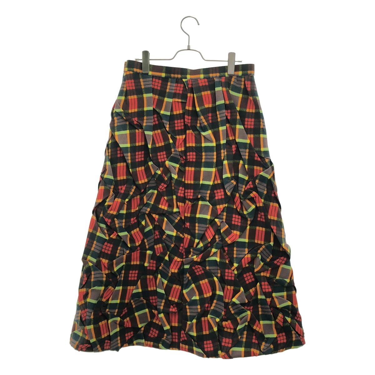 【美品】 TOGA / トーガ | 2024AW | Polyester twill plaid skirt / ポリエステルツイル チェックスカート | 38 | マルチカラー | レディース
