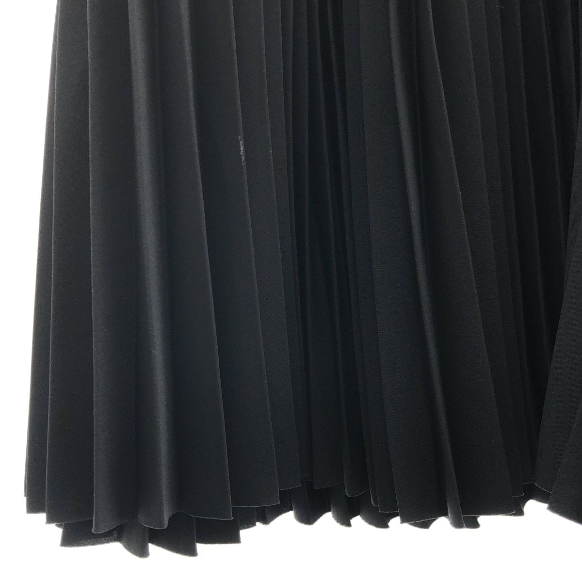 【美品】 HYKE / ハイク | 2025SS | TAFFETA × ORGANDY PLEATED SKIRT / タフタ オーガンジー プリーツスカート | 1 | ブラック | レディース