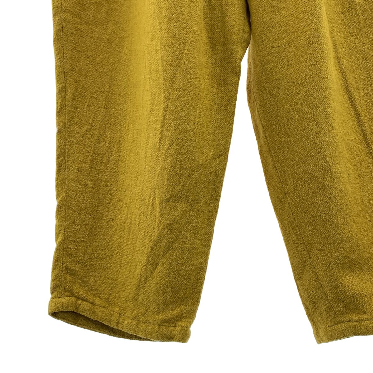 suzuki takayuki / スズキタカユキ | 2023AW | shalwar pants / リネン ウール 3タック イージーパンツ | 1 | オークル | レディース