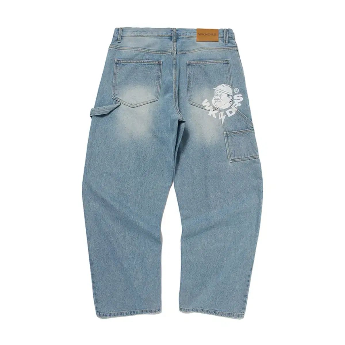 ウィークエンダーズ WORKER PANTS ブルー デニム パンツ ズボン M&L