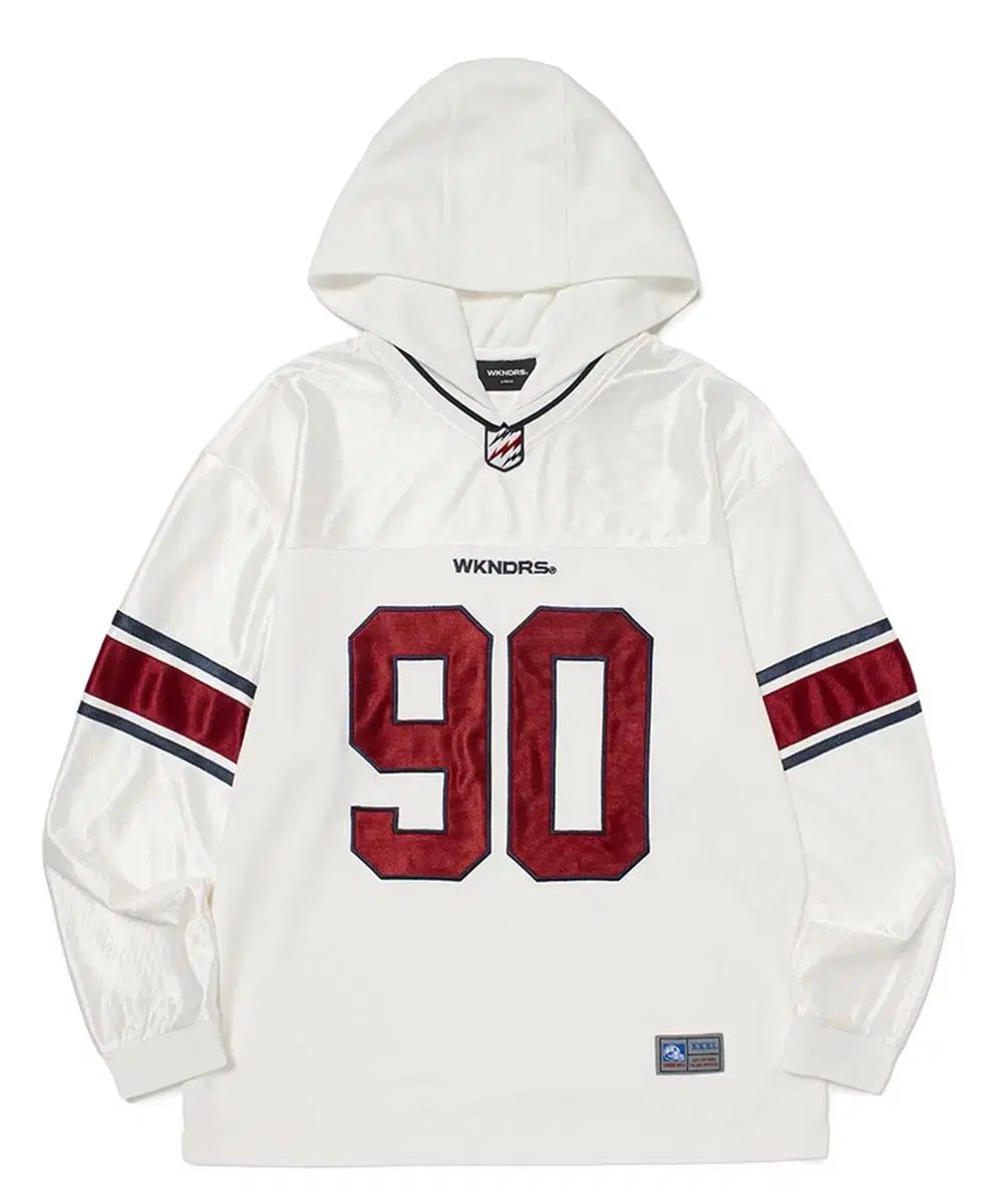 ウィークエンダーズ FOOTBALL HOODIED JERSEY フードTシャツ XL