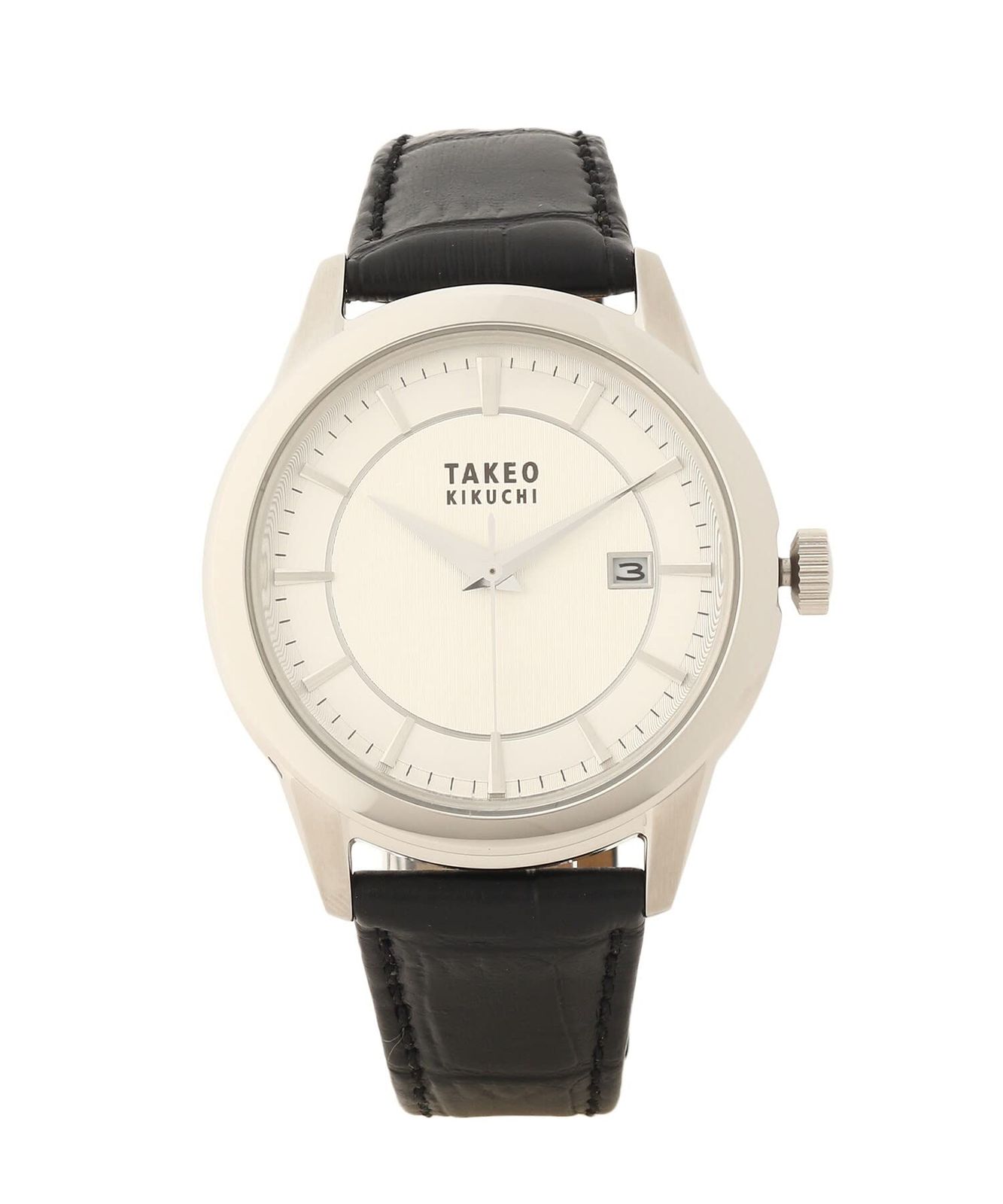 TAKEO KIKUCHI(タケオキクチ) 【SALE／10%OFF】TAKEO KIKUCHI ソーラークラシックウォッチ[メンズ時計ウォッチソーラー] タケオキクチ ファッショングッズ 腕時計 ホワイト ブラウン【送料無料】