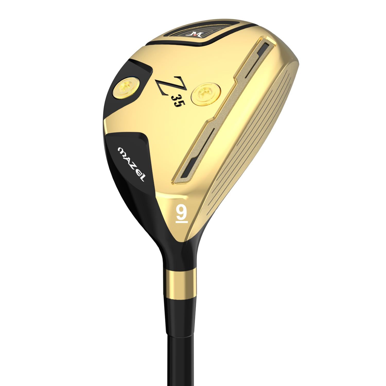 新品 MAZEL (マゼル) レスキュー ゴルフクラブ ユーティリティ カーボンシャフト メンズ 右利き用 (カーボン（Z35 II-ゴールド） フレックス:R 43 度 右)