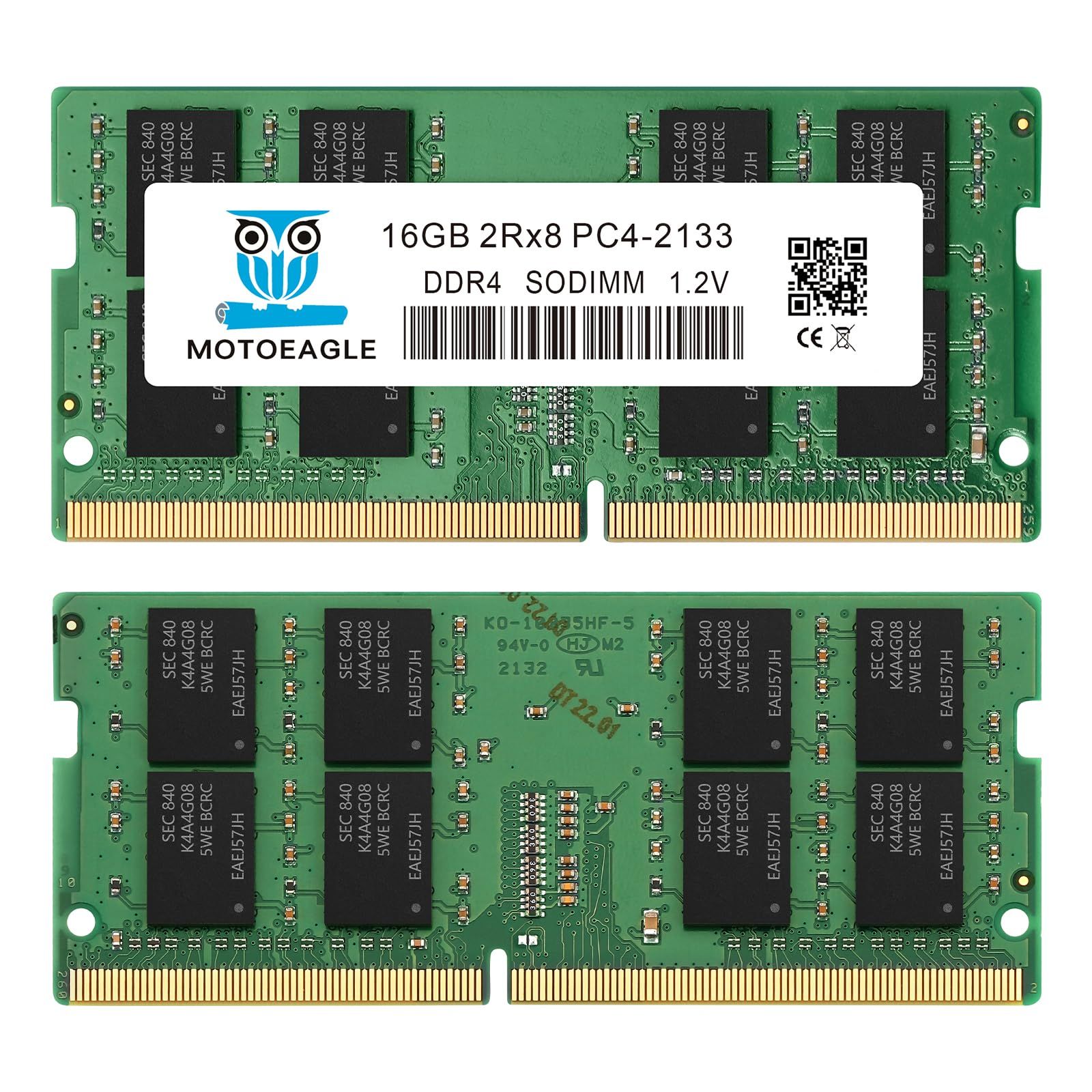 新品 16GBx1 DDR4 2133MHz (DDR4-17000) PC4-17000 (PC4-2133V) 非ECC Unbuffered 1.2V CL15 2Rx8 デュアルランク 260 ピン SODIMM ラップトップ ノートブック PC メモ