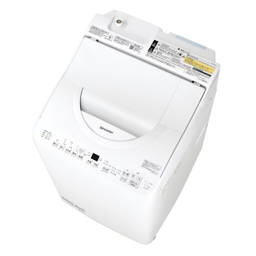 シャープ ES-TX6K-W ホワイト系 タテ型洗濯乾燥機 穴なし槽 洗濯6.5kg 乾燥3.5kg ESTX6KW