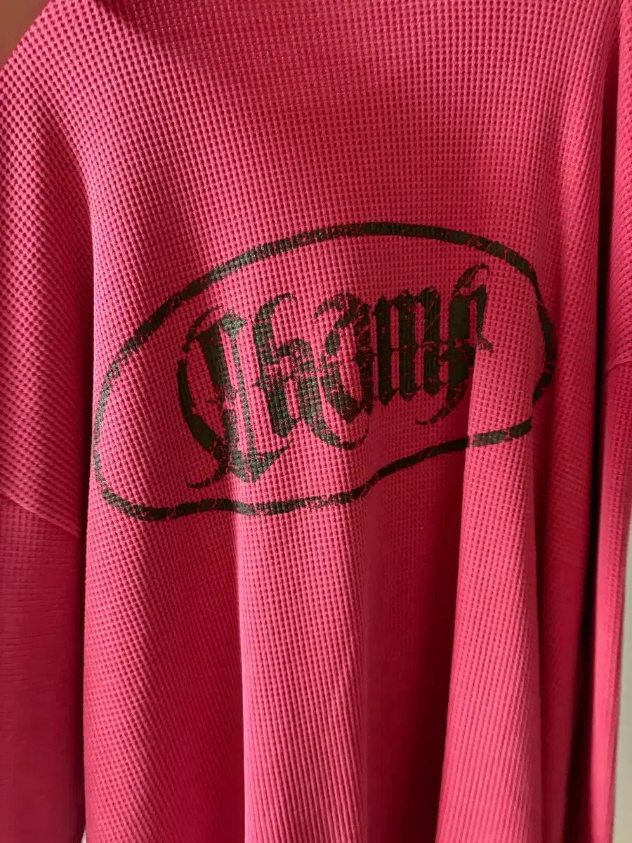 チャンプ Pigment Waffle Crack Long Sleeve_Red