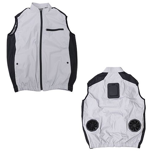 サンコー 圧倒的に冷える 冷蔵服2026 ベスト シルバーグレー フリー TKCV26SSLF