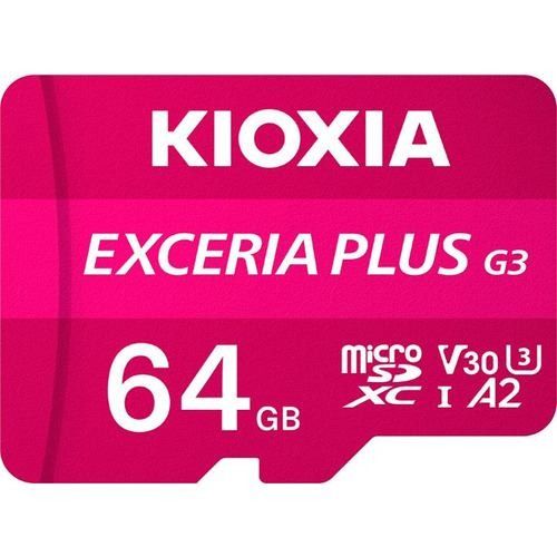 キオクシア KMUH-C064G EXCERIA PLUS G3 microSDXC UHS-I U3 V30 C10 A2 メモリカード 64GB KMUHC064G
