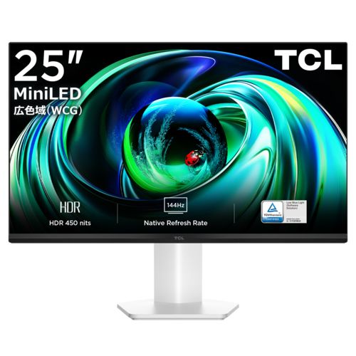 TCL TCL 25G54 G54シリーズ Mini LEDモニター 25型 HFSパネル 144Hz 25G54